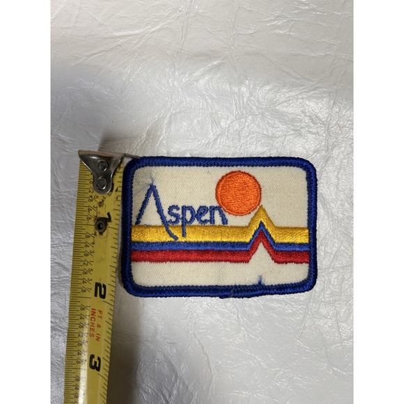 Vintage Aspen Ski Patch Colorado VTG 70's 80's Retro Snow Vest Backpack Iron On - Picture 4 of 4